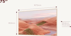 Telewizor TCL NXTFrame 75A300W QLED 75'' 4K Ultra HD Google TV 4