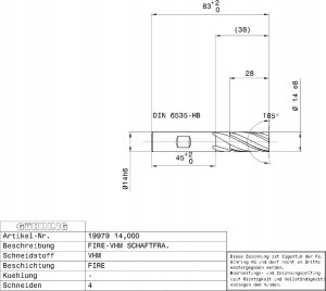 Carbide milling cutter GUHRING HA 7.0 mm 11