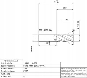 Carbide milling cutter GUHRING HA 7.0 mm 2