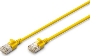 Digitus CAT 6A klasa Ea, F/FTP, skrętka dwużyłowa, Cu, LSZH, AWG 32/7, długość: 0,5 m, żółty 1