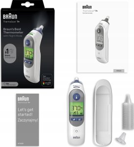 Braun IRT6525 termometr elektroniczny Termometr kontaktowy Biały Ucho Przyciski 19