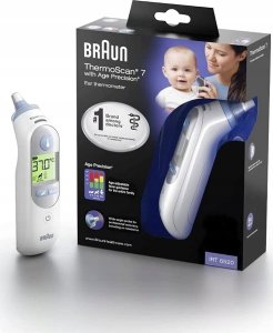 Braun IRT6525 termometr elektroniczny Termometr kontaktowy Biały Ucho Przyciski 5