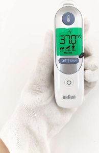 Braun IRT6525 termometr elektroniczny Termometr kontaktowy Biały Ucho Przyciski 9