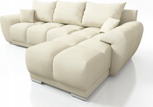 BEŻOWY NAROŻNIK ROZKŁADANY ROGÓWKA Z FUNKCJĄ SPANIA HONEY L MO-04 6