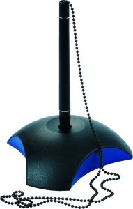 HAN Kugelschreiberständer DELTA, Kette, schwarz-blau 1