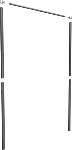 Drabinka gimnastyczna ogrodowa z drążkiem, poręczami i liną OCYNK Street workout UNDERFIT UF11683 3