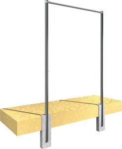 Drabinka gimnastyczna ogrodowa z drążkiem, poręczami i liną OCYNK Street workout UNDERFIT UF11683 5