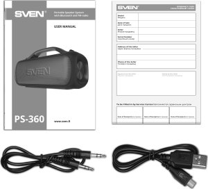 SVEN PS-360 głośnik przenośny / imprezowy Głośnik mono przenośny Czarny 24 W 11