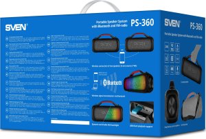 SVEN PS-360 głośnik przenośny / imprezowy Głośnik mono przenośny Czarny 24 W 13