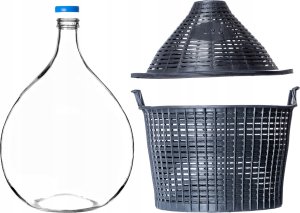 Balon 10L z wąs otwo+korek 3+rur plas+ściąg+winiom 10