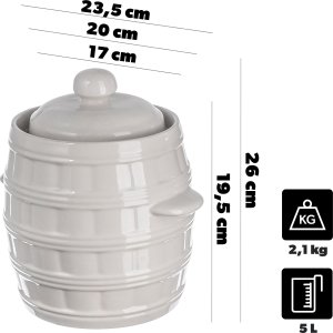 KADAX Beczka Do Kiszenia Kapusty Kamionka 5L 2