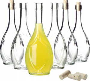 KADAX Butelka Szklana Na Wino 500ml Z Korkiem Oliwa Ocet Bimber Alkohol 6szt 11
