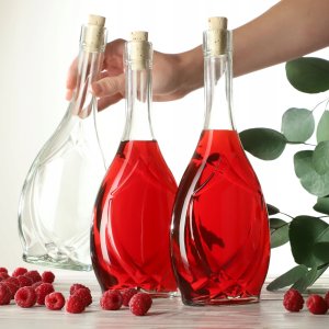 KADAX Butelka Szklana Na Wino 500ml Z Korkiem Oliwa Ocet Bimber Alkohol 6szt 7