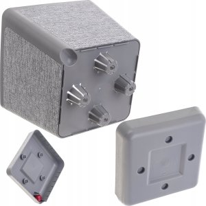 KADAX Doniczka Donica Na Kwiaty Osłonka Wysoka 24 cm szara Z Podstawką 7