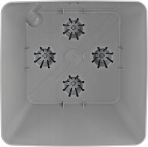 KADAX Doniczka Donica Na Kwiaty Osłonka Wysoka 24 cm szara Z Podstawką 10