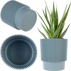 KADAX Doniczka Donica Na Kwiaty 13cm Osłonka Rośliny Kwietnik Plastikowa Zielona 1