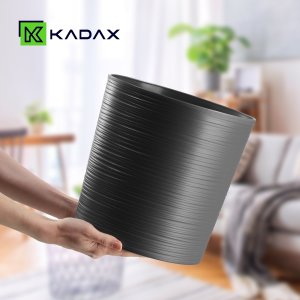 KADAX Doniczka Donica Na Kwiaty 25cm Osłonka Z Wkładem Kwietnik Plastikowa Grafit 5