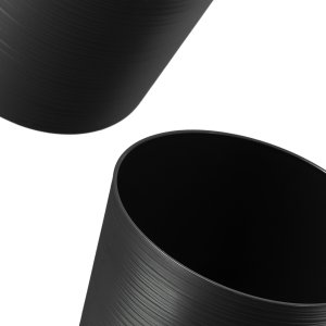 KADAX Doniczka Donica Na Kwiaty 25cm Osłonka Z Wkładem Kwietnik Plastikowa Grafit 7