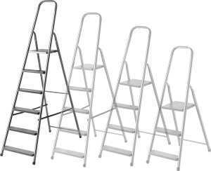 Drabina Stalowa 6 Stopniowa Domowa Drabinka Składana Stopnie Solidna 125kg 11