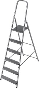 Drabina Stalowa 6 Stopniowa Domowa Drabinka Składana Stopnie Solidna 125kg 12