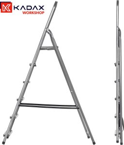 Drabina Stalowa 6 Stopniowa Domowa Drabinka Składana Stopnie Solidna 125kg 14