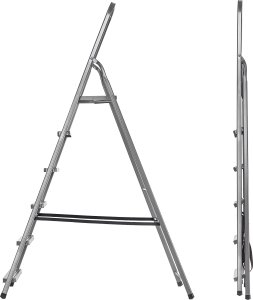 Drabina Stalowa 6 Stopniowa Domowa Drabinka Składana Stopnie Solidna 125kg 10