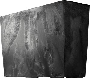 KADAX Doniczka Donica Na Kwiaty Kwietnik Wysoka + Wkład 19x56cm Czarny Beton 11