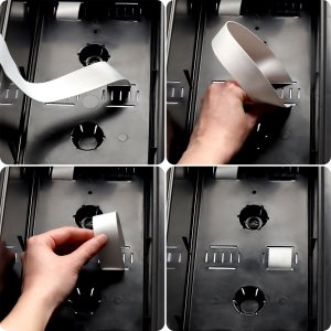 KADAX Doniczka Donica Na Kwiaty Kwietnik Wysoka + Wkład 19x56cm Czarny Beton 3