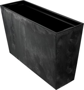 KADAX Doniczka Donica Na Kwiaty Kwietnik Wysoka + Wkład 19x56cm Czarny Beton 6