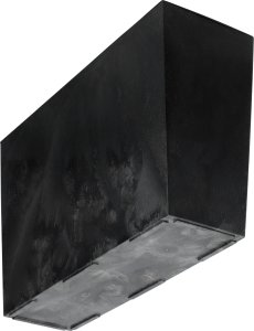 KADAX Doniczka Donica Na Kwiaty Kwietnik Wysoka + Wkład 19x56cm Czarny Beton 9