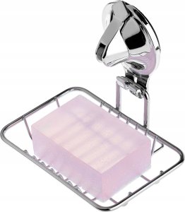 KADAX Mydelniczka Naścienna Z Przyssawką Na mydło Stal 6