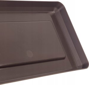 KADAX Podstawka Pod Doniczkę Donicę 40cm Tacka Prostokątna mokka Plastikowa 4