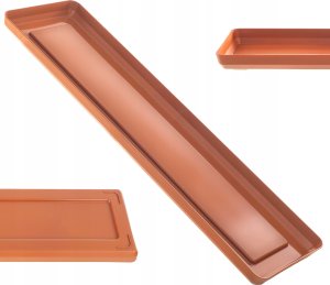KADAX Podstawka Pod Doniczkę Donicę 50cm Tacka Prostokątna Ceglasta Plastikowa 1