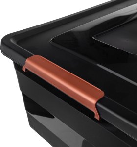 KADAX Pojemnik Z Pokrywą Do Przechowywania 55L Organizer Plastikowy Na Zabawki 11