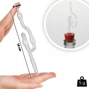 KADAX Rurka Fermentacyjna Do Fermentacji Wina Balonu Plastikowa Do Gąsiora 3