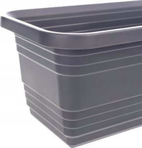 KADAX Skrzynka Balkonowa Doniczka Donica 40cm Antracyt Skrzynia Na Kwiaty 12