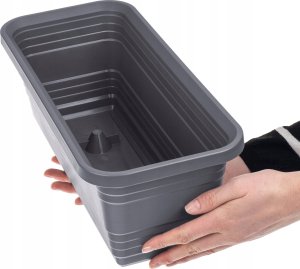 KADAX Skrzynka Balkonowa Doniczka Donica 40cm Antracyt Skrzynia Na Kwiaty 5