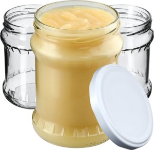 KADAX 48x Słoik Szklany 500ml Słoiki Na Przetwory Słój miód + Nakrętki Fi82 1