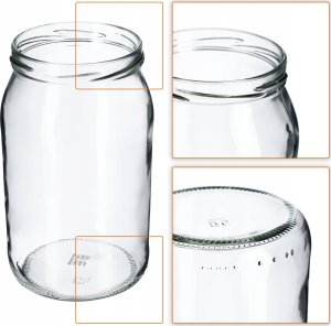 KADAX 24x Słoik Słoiki 760ml Szklany Słój Na Przetwory Ogórki miód Weki 2