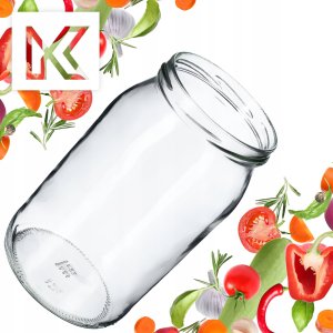 KADAX 24x Słoik Słoiki 760ml Szklany Słój Na Przetwory Ogórki miód Weki 4