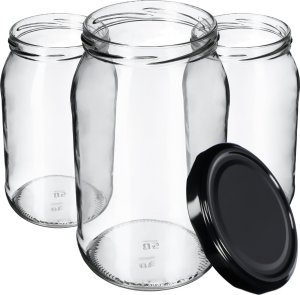 KADAX 48x Słoik Słoiki 760ml Szklany Na Przetwory Ogórki miód Nakrętki Fi82 1