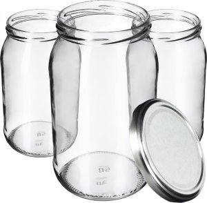 KADAX 24x Słoik Słoiki 760ml Szklany Na Przetwory Ogórki miód Nakrętki Fi82 1