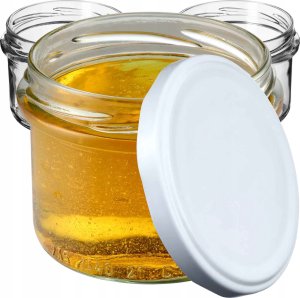 KADAX 100x Słoik Szklany Słoiki 235ml Na Przetwory Dżem miód + Wieczka Fi82 1