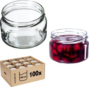 KADAX 100x Słoik Słoiki 250ml Szklany Na Przetwory Dżem miód Do Świec 1