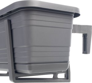 KADAX Skrzynka Balkonowa Doniczka Donica 50cm Uchwyty Podstawka Balkon Balustradę 2