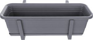 KADAX Skrzynka Balkonowa Doniczka Donica 50cm Uchwyty Podstawka Balkon Balustradę 4