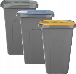 KADAX Kosze Na Śmieci Pojemnik Na Odpady 30L Do Segregacji Kubeł Śmietnik 3szt 5