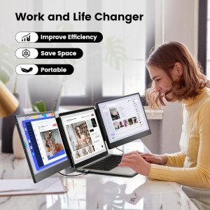 Monitor KEFEYA S3 14,1" przenośny monitor 1080p FHD PC Xbox PS4/5 Switch Mac Laptop 6