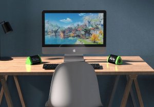 Głośnik Jabees Głośnik Bluetooth Trivox 7w Wodoodporny Ip66 + Aux Radio Fm Microsd / Czarno - Zielony / Forest 7