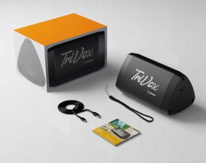 Głośnik Jabees Głośnik Bluetooth Trivox 7w Wodoodporny Ip66 + Aux Radio Fm Microsd / Czarno - Zielony / Forest 9